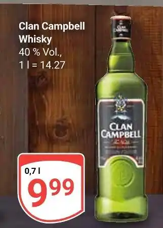 Globus Clan campbell whisky Angebot