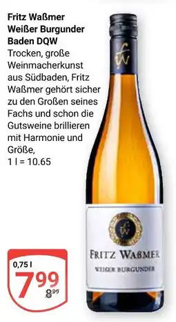 Globus Fritz waßmer weißer burgunder baden dqw Angebot