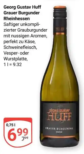 Globus Georg gustav huff grauer burgunder rheinhessen Angebot