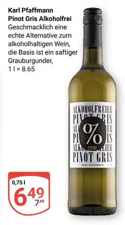 Globus Karl pfaffmann pinot gris alkoholfrei Angebot