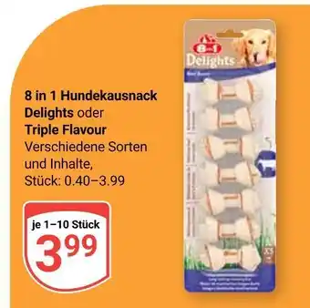 Globus 8 in 1 hundekausnack delights Angebot