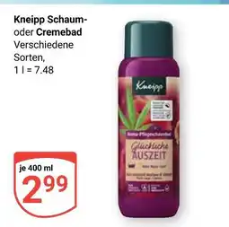 Globus Kneipp schaum- oder cremebad Angebot
