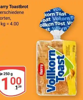 Globus Harry vollkorn toast Angebot