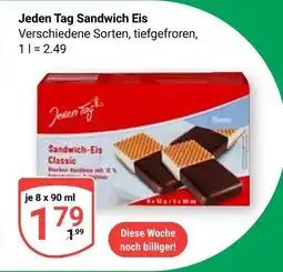 Globus Jeden tag sandwich eis Angebot