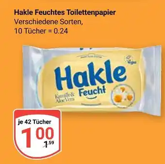 Globus Hakle feuchtes toilettenpapier Angebot