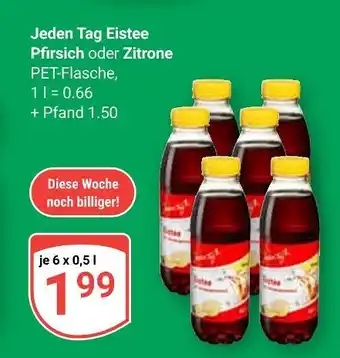 Globus Jeden tag eistee pfirsich Angebot