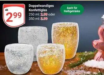 Globus Doppelwandiges konfettiglas Angebot
