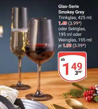 Globus Glas-serie smokey grey Angebot