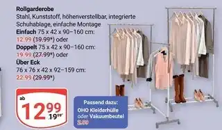 Globus Rollgarderobe einfach Angebot
