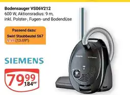 Globus Siemens bodensauger vs06v212 Angebot