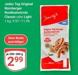 Globus Jeden tag original nürnberger rostbratwürste classic Angebot