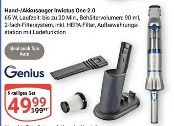 Globus Genius hand-/akkusauger invictus one 2.0 Angebot