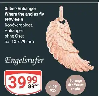 Globus Engelsrufer silber-anhänger where the angles fly erw-m-r Angebot