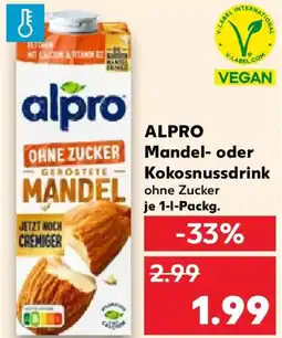 Kaufland ALPRO Mandel- oder Kokosnussdrink Angebot