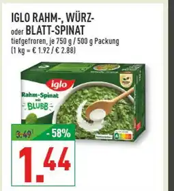 Marktkauf Iglo rahm-, würz- oder blatt-spinat Angebot