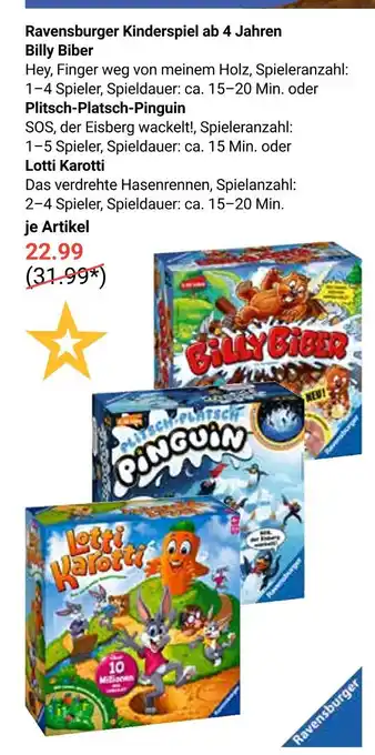 Globus Ravensburger billy biber Angebot
