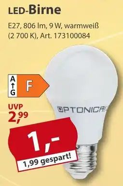 Sonderpreis Baumarkt LED-Birne Angebot