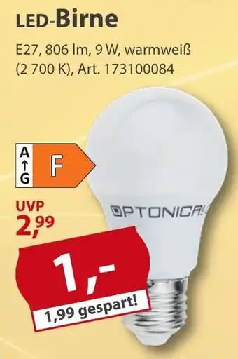 Sonderpreis Baumarkt LED-Birne Angebot