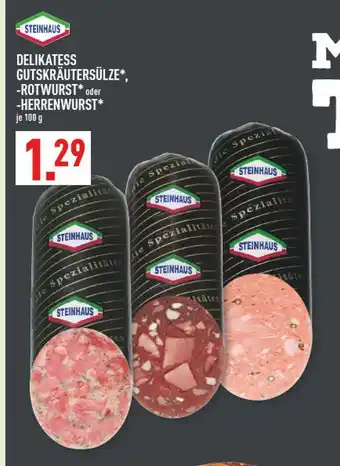 Marktkauf Steinhaus delikatess gutskräutersülze Angebot
