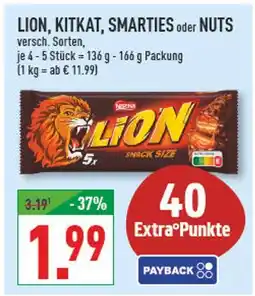 Marktkauf Nestlé lion, kitkat, smarties oder nuts Angebot