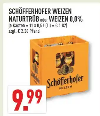 Marktkauf Schöfferhofer weizen naturtrüb Angebot