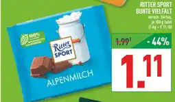 Marktkauf Ritter sport alpenmilch Angebot