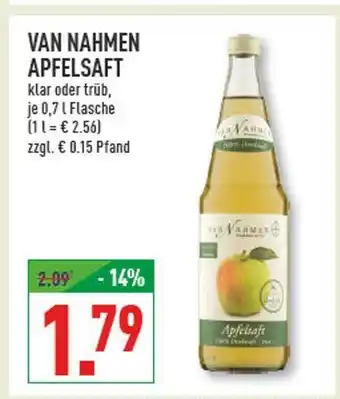 Marktkauf Van nahmen apfelsaft Angebot