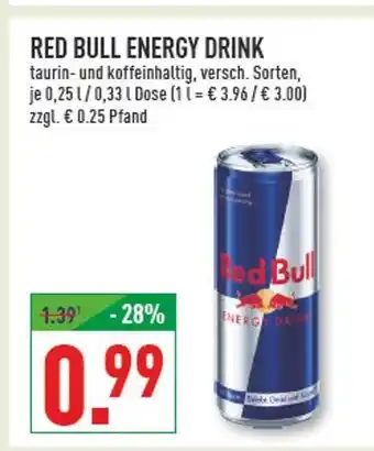 Marktkauf Red bull energy drink Angebot