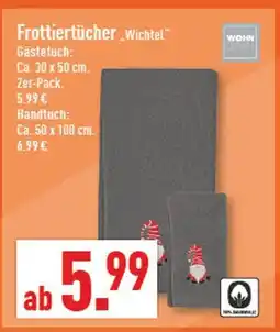 Marktkauf Frottiertücher 'wichtel' Angebot