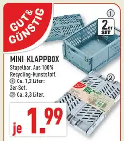 Marktkauf Gut & günstig mini-klappbox Angebot