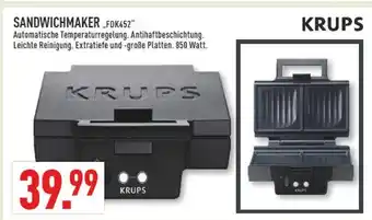 Marktkauf Krups sandwichmaker fdk452 Angebot