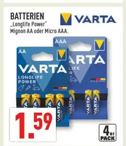 Marktkauf Varta longlife power mignon aa Angebot