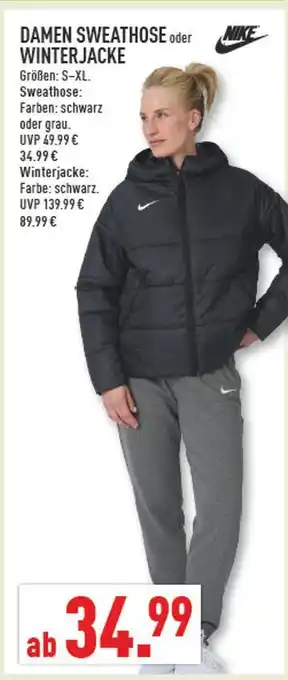 Marktkauf Nike damen sweathose Angebot