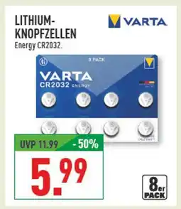 Marktkauf Varta lithium-knopfzellen energy cr2032 Angebot