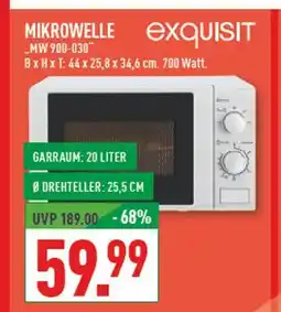 Marktkauf Exquisit mikrowelle mw 900-030 Angebot