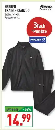 Marktkauf Denn sport herren trainingsanzug Angebot