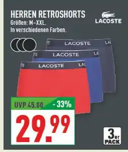 Marktkauf Lacoste herren retroshorts Angebot