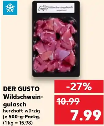 Kaufland DER GUSTO Wildschweingulasch Angebot
