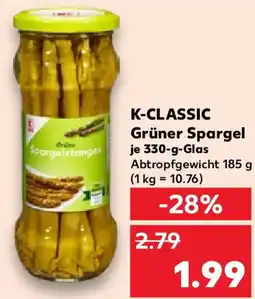 Kaufland K-CLASSIC Grüner Spargel Angebot