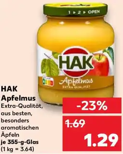Kaufland HAK Apfelmus Angebot