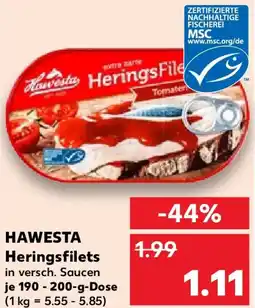 Kaufland HAWESTA Heringsfilets Angebot