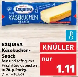 Kaufland EXQUISA Käsekuchen- Snack Angebot
