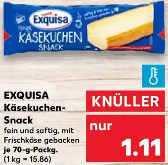 Kaufland EXQUISA Käsekuchen- Snack Angebot