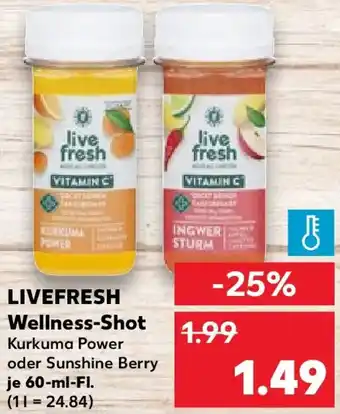 Kaufland LIVEFRESH Wellness-Shot Angebot
