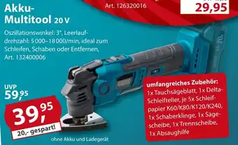 Sonderpreis Baumarkt GERMANIA Akku- Multitool 20V Angebot