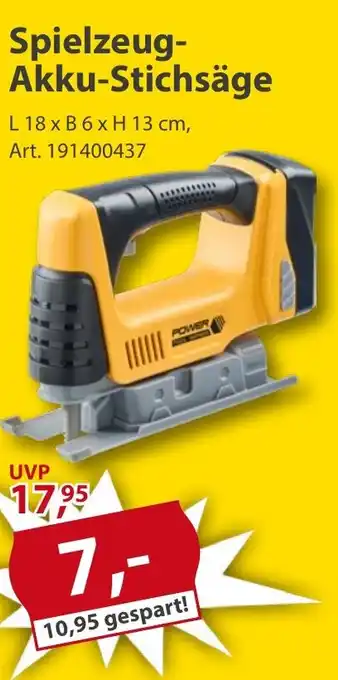 Sonderpreis Baumarkt Spielzeug- Akku-Stichsäge Angebot