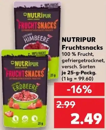 Kaufland NUTRIPUR Fruchtsnacks Angebot