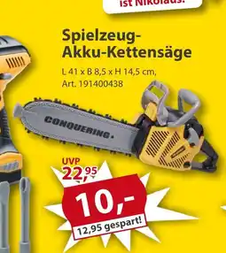 Sonderpreis Baumarkt Spielzeug- Akku-Kettensäge Angebot