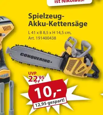 Sonderpreis Baumarkt Spielzeug- Akku-Kettensäge Angebot