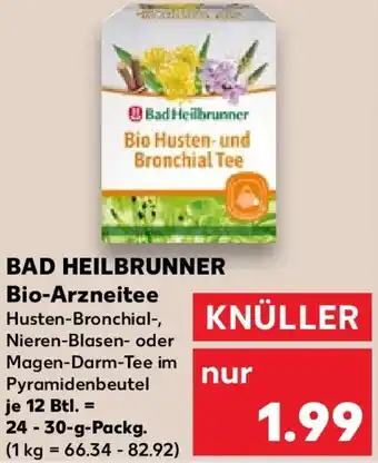 Kaufland BAD HEILBRUNNER Bio-Arzneitee Angebot
